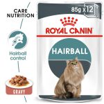 پوچ گربه مبتلا به هربال رویال کنین در سوپ گوشت Royal Canin Adult Hairball Care in Gravy 85g