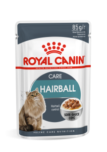 غذای پوچ گربه مبتلا به هربال رویال کنین در سوپ گوشت Royal Canin Adult Hairball Care in Gravy 85g